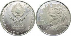 Jugoslavia - Repubblica Socialista Federale (1963-1992) - 1000 dinara 1981 - KM# 82 - Ag
FS

Spedizione in tutto il Mondo / Worldwide shipping