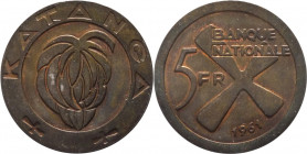 Katanga (Congo) - repubblica (1960-1963) - 5 franchi 1961 - KM# 2 - Cu
FDC

Spedizione in tutto il Mondo / Worldwide shipping