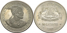 Lesotho - Moshoeshoe II (1966-1990, 1995-1996) - 50 Licente 1966 - KM# 4 - Ag
FDC

Spedizione in tutto il Mondo / Worldwide shipping