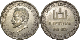 Lituania - Repubblica - 10 Litu 1938 "20 anni della repubblica" - KM# 84 - Ag - tracce di lucidatura
mBB

Spedizione solo in Italia / Shipping only...