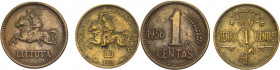 Lituania - Repubblica - lotto di 2 monete da 1 centas 1925 e 1936 - Ae, Cu
mediamente BB 

Spedizione solo in Italia / Shipping only in Italy