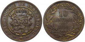 Lussemburgo - Guglielmo III (1849-1890) - 10 centesimi 1855 - KM# 23 - Cu - tracce di doratura
BB

Spedizione solo in Italia / Shipping only in Ita...