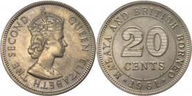 Malesia - Elisabetta II (dal 1952) - 20 centesimi 1961 - KM# 3 - Cu/Ni 
FDC

Spedizione in tutto il Mondo / Worldwide shipping