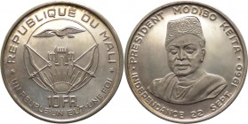 Mali - repubblica (dal 1960) - 10 franchi 1960 - KM# 1 - Ag
FS

Spedizione in tutto il Mondo / Worldwide shipping