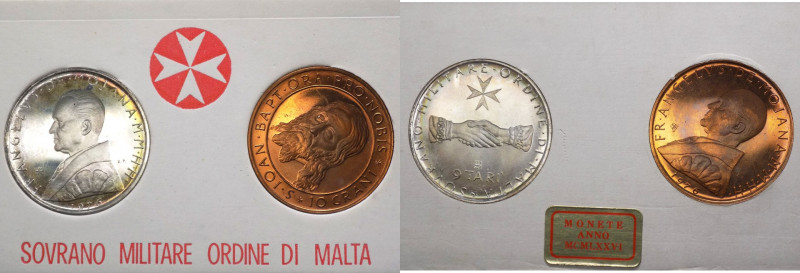 Malta - Ordine di Malta - Angelo de Mojana di Cologna (1962-1988) - dittico 1976...
