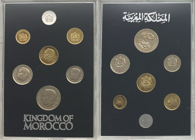 Marocco - Hassan II (1961-1999) - serie da 7 valori 1974 - metalli vari
proof
...