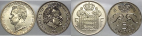 Principato di Monaco - Ranieri III (1949-2005) - lotto di 2 monete da 5 franchi 1976 e 10 franchi 1966 - Ag, Cu/Ni
FDC

Spedizione in tutto il Mond...