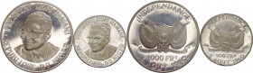 Niger, repubblica (dal 1960) - lotto di 2 monete da 1000 e 500 franchi 1960 per l'indipendenza - KM#5 e KM#6 - Ag 
FS

Spedizione in tutto il Mondo...