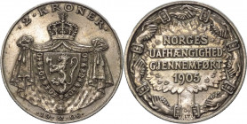 Norvegia - Haakon VII (1905-1957) - 2 corone 1906 "Completamento dell'indipendenza" - KM# 363 - RARO (R) - Ag
qSPL

Spedizione solo in Italia / Shi...