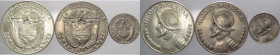 Panama - repubblica (dal 1903) - lotto di 3 monete da mezzo e 1/10 di balboa (1967,1979,1968) - Ag, Cu/Ni
mediamente SPL

Spedizione in tutto il Mo...