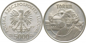 Polonia - repubblica popolare (1952-1989) - 5000 zloty 1989 "Toruń" - Y# 191 - Ag
FS

Spedizione in tutto il Mondo / Worldwide shipping