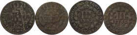 Portogallo - Giovanni V (1706-1750) - lotto di 2 monete da 3 reis 1724 e 1732 - Cu
mediamente qBB

Spedizione solo in Italia / Shipping only in Ita...