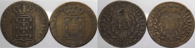 Portogallo - Michele I (1828-1834) - lotto di 2 monete da 40 reis 1829 e 1830 - Cu
mediamente MB

Spedizione solo in Italia / Shipping only in Ital...