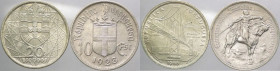 Portogallo - prima repubblica (1910-1926) e seconda repubblica (1926-1974) - lotto di 2 monete da 20 scudi 1928 e 1966 - Ag
mediamente mSPL

Spediz...