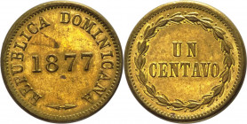 Repubblica Dominicana - seconda repubblica (1863-1916) - 1 centesimo 1877 - KM# 3 - Ae
SPL

Spedizione solo in Italia / Shipping only in Italy