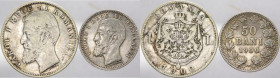 Romania - Carol I (1881-1914) - lotto da 1 leu e 50 bani 1900 - Ag
mediamente BB

Spedizione solo in Italia / Shipping only in Italy