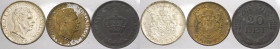 Romania - Mihai I (1927-1930, 1940-1947) - lotto di 3 monete di cui 2 da 2000 lei 1946 e 1 da 20 lei 1942 - metalli vari - gli esemplari da 2000 lei r...