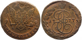 Russia - Caterina II la Grande (1762-1796) - 5 copechi 1777 - zecca di Ekaterinburg - KM# 59 - Cu
qSPL

Spedizione solo in Italia / Shipping only i...