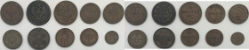 Russia - Alessandro I (1801-1825), Nicola I (1825-1855), Alessandro II (1855-1881), Nicola II (1894-1917) - lotto di 10 monete di taglio e anni vari -...