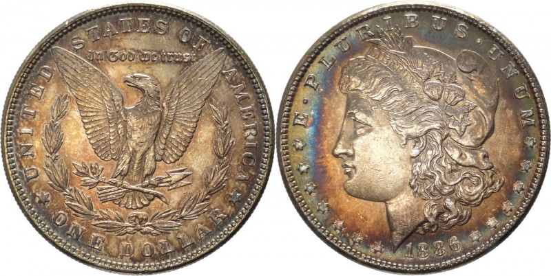 Stati Uniti d'America (dal 1776) - dollaro "Morgan" 1886 - zecca di Philadelphia...