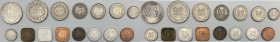 Suriname - Giuliana (1948-1975) e repubblica (dal 1975) - lotto di 15 monete di tagli, anni e metalli vari - notato 1 gulden 1966 in Ag (tiratura 100....