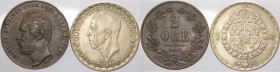 Svezia - Carlo XV (1859-1872) e Gustavo V (1907-1950) - lotto di 2 pezzi da 2 ore 1872 e 1 kronor 1943 - Cu e Ag
FDC

Spedizione solo in Italia / S...