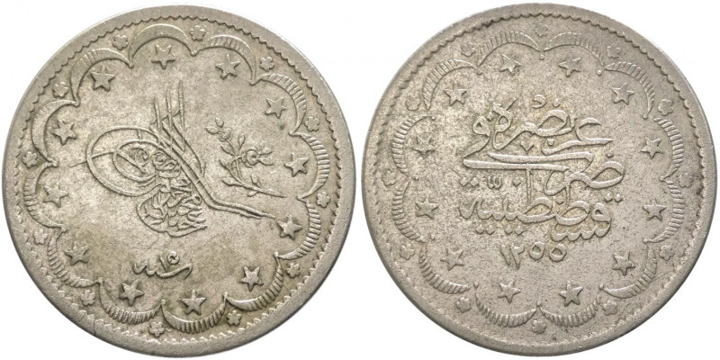 Turchia -Impero Ottomano - Abd al-Majid I 1255-1277 AH (1839-1861 AD) - 20 kurus...