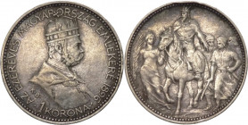 Ungheria - Francesco Giuseppe I (1848-1916) - 1 corona 1896 commemorativa del "Millennio ungherese" - KM# 487 - Ag
BB

Spedizione solo in Italia / ...