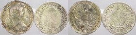 Ungheria - Maria Teresa (1740-1780) - lotto di 2 monete da 15 e 20 kreutzer 1743 e 1775 - Ag
mediamente qBB 

Spedizione solo in Italia / Shipping ...