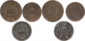 Ungheria - Francesco Giuseppe I (1848-1916) e Carlo (1916-1918) - lotto di 3 monete di taglio, anni e metalli vari
mediamente qSPL

Spedizione solo...