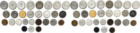Ungheria - reggenza di Miklos Horthy (1920-1944), repubblica (1946-1949), repubblica popolare (1949-1989) - lotto di 28 monete di taglio, anni e metal...