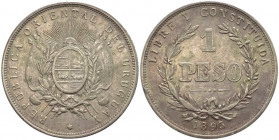 Uruguay - repubblica orientale (dal 1825) - 1 Peso 1895 - KM# 22, Y# 16 - Ag 
mBB

Spedizione solo in Italia / Shipping only in Italy