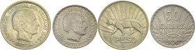 Uruguay - repubblica orientale (dal 1825) - lotto di 2 monete da 50 centesimi 1943 e 1 peso 1942 - Ag
FDC

Spedizione solo in Italia / Shipping onl...