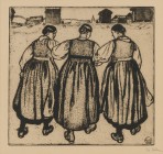 Vallet, Edouard (Schweiz, 1876-1929) «Trois filles» 1914 

 Vallet, Edouard 
Genf 1876 - 1929 Cressy-Onex 
 
«Trois filles». 1914. 

Aquatinta ...