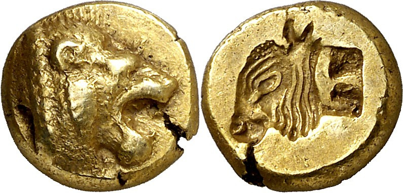 (521-478 a.C.). Lesbos. Mytilene. Hekté. (S. 4240 var) (CNG. VI, 937). 2,56 g. M...