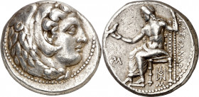 Imperio Macedonio. Alejandro III, Magno (336-323 a.C.). Babilonia. Tetradracma. (S. 6719 var) (MJP. 3660). 17,15 g. MBC+.