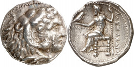 Imperio Macedonio. (310-309 a.C.). Alejandro IV (323-310/309 a.C.). Tiro. Tetradracma. (S. 6723 var, de Alejandro III) (CNG. III, 941). Acuñada bajo e...