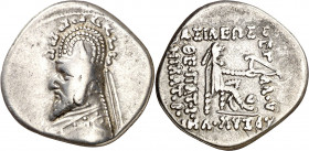 Imperio Parto. Sinatruces (77-70 a.C.). Dracma. (S. 7394). 3,95 g. MBC-.