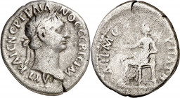 (98-99 d.C.). Trajano. Capadocia. Cesarea. Dracma. (S.GIC. 1068 var) (RPC. III, 2994). 3,01 g. MBC-.