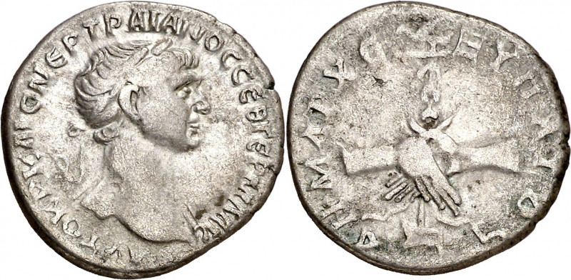 (112-114 d.C.). Trajano. Capadocia. Cesarea. Dracma. (S.GIC. 1068 var) (RPC. III...