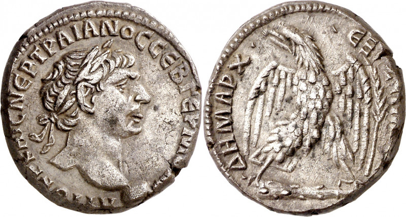 (112-113 d.C.). Trajano. Siria. Antioquía ad Orontem. Tetradracma. (S.GIC. 1077 ...