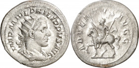 (245 d.C.). Filipo I. Antoniniano. (Spink 8916) (S. 3) (RIC. 26b). 3,94 g. EBC-/MBC+.