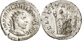 (245 d.C.). Filipo I. Antoniniano. (Spink 8928) (S. 43) (RIC. 31). 3,68 g. EBC-.