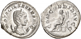 (245-247 d.C.). Otacilia Severa. Antoniniano. (Spink 9147) (S. 4) (RIC. 125c). Ex Áureo & Calicó 11/12/2018, nº 2138. 4,03 g. EBC/EBC-.