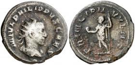 (245-246 d.C.). Filipo II. Antoniniano. (Spink 9240) (S. 48) (RIC. 218d). 3,48 g. MBC-.
