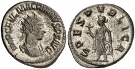 (260-261 d.C.). Macriano. Antoniniano. (Spink 10811) (S. 13) (RIC. 13a). Plateado original íntegro. Bella. Ex Áureo & Calicó 11/12/2019, nº 1069. Esca...