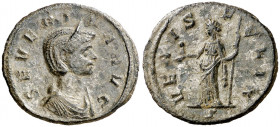 (274-275 d.C.). Severina. Denario de cobre. (Spink 11710) (Co. 14) (RIC. 6). 2,26 g. MBC+.