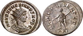 (282 d.C.). Numeriano. Antoniniano. (Spink 12219) (Co. 76) (RIC. 366). 3,95 g. EBC-.