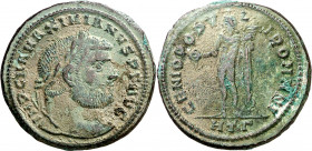 (297-298 d.C.). Maximiano Hércules. Heraclea. Follis. (Spink 13265) (Co. 184) (RIC. 19b, error de leyenda). 9,94 g. MBC+.