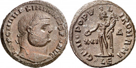 (300 d.C.). Maximiano Hércules. Alejandría. Follis. (Spink 13282) (Co. 184) (RIC. 30b). 9,88 g. EBC-.